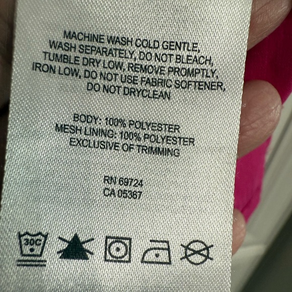 Columbia Large Fuchsia Omni-Shade Sun Protection Short Sleeve Button Down Shirt - Picture 14 of 14